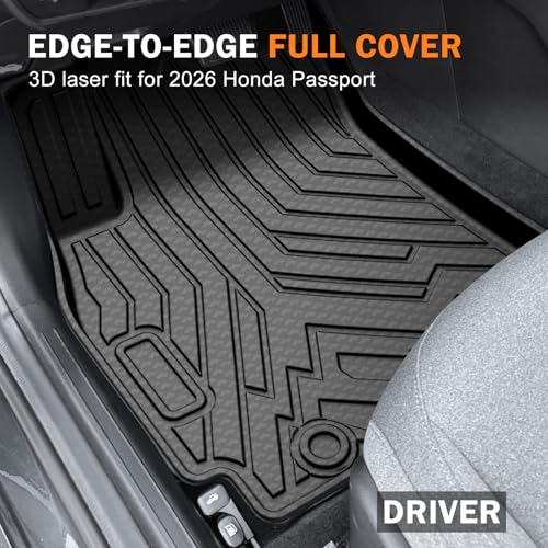 Floor Mats Set for 2026 Honda Passport Accessories (4 Count)