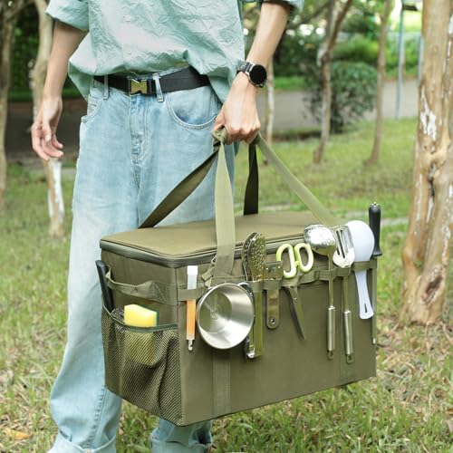 Tactical Camping Storage Bag 46L Rigid yet Foldable Tote Bag