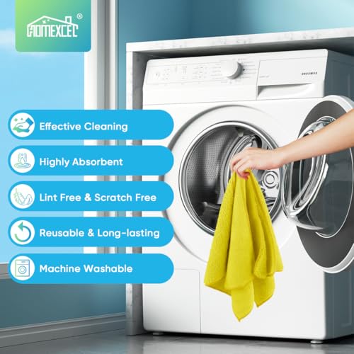 Yellow Microfiber Cleaning Cloth (12 Count)