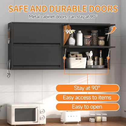 Metal Garage Wall Cabinet with Up