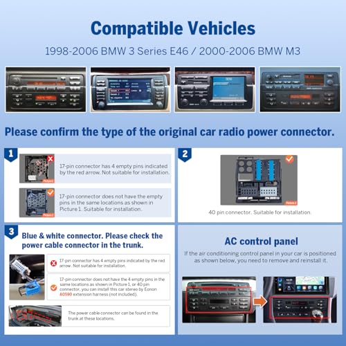 e46X7A 9" Headunit Car Stereo for BMW E46 3 Series 4+64GB