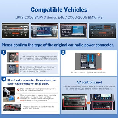 e46X7A 9" Headunit Car Stereo for BMW E46 3 Series 4+64GB
