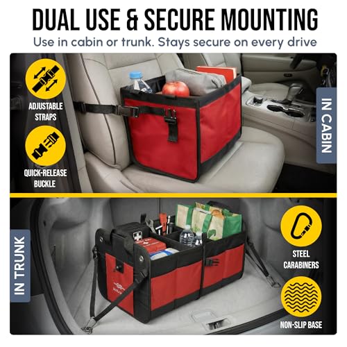 Large Car Trunk Organizer