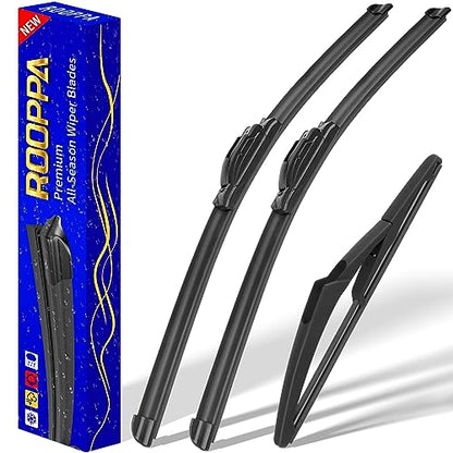 3 Wipers Fits Mini Cooper 2006