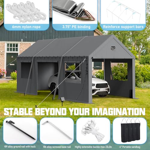 10x20 Heavy Duty Carport Canopy