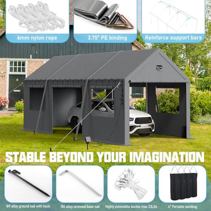 10x20 Heavy Duty Carport Canopy