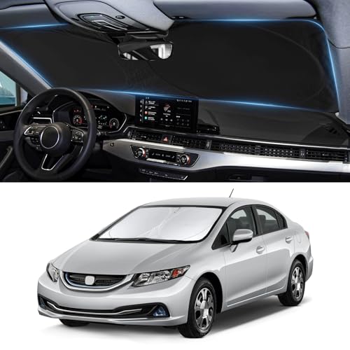 Windshield Sunshade for 2012 2013 2014 2015 Honda Civic Sun Visor