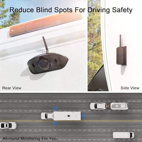 HD 1080P 7" Wireless 4 Backup Camera System for Furrion Pre
