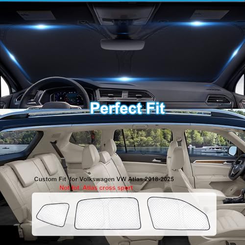 8pcs Sun Shades for Volkswagen VW Atlas (8 Count)