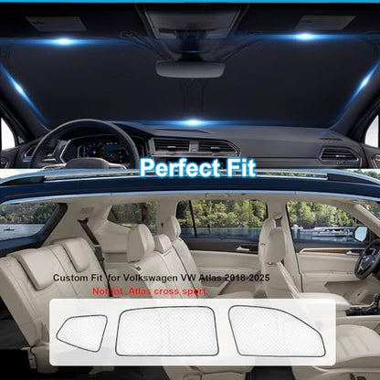 8pcs Sun Shades for Volkswagen VW Atlas (8 Count)