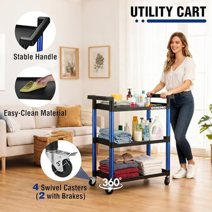 3 Tier Service Utility Cart