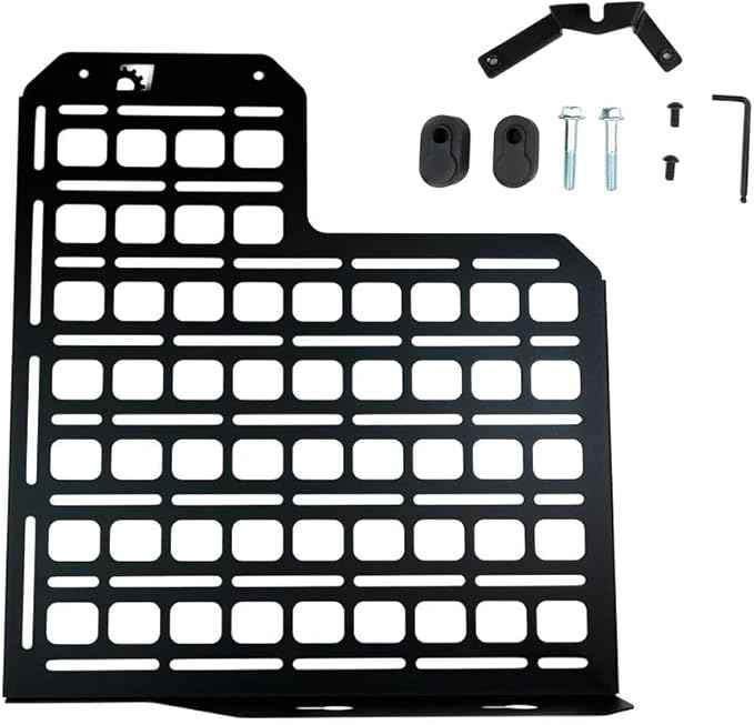 BuiltRight Industries Rear Seat Back Storage Panel – Compatible with F-150 & Raptor (2015-2024), F-250/F-350 (2017-2024)– Secure Gear Mounting & Organization