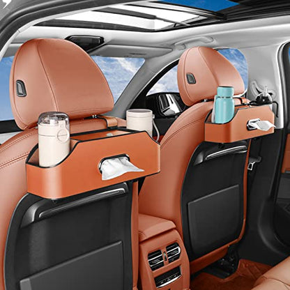 Car Back Seat Organizer with 2 Cup Holders (22.9281 Ounce)