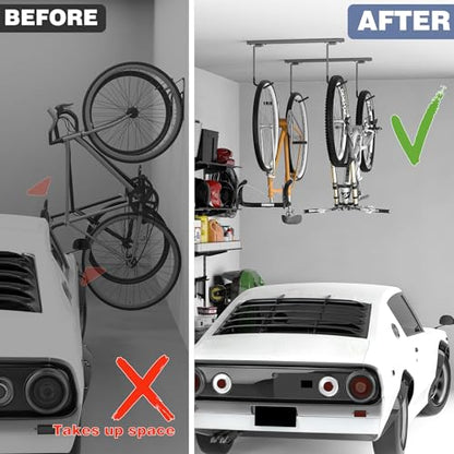 Ceiling Mounted Bike Rack for Garage