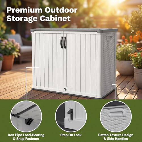26 Cu.ft Plastic Outdoor Storage Cabinet