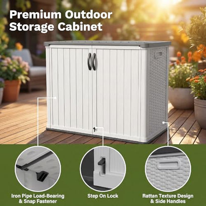 26 Cu.ft Plastic Outdoor Storage Cabinet