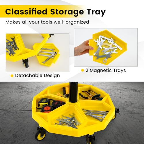 Rolling Garage Stool
