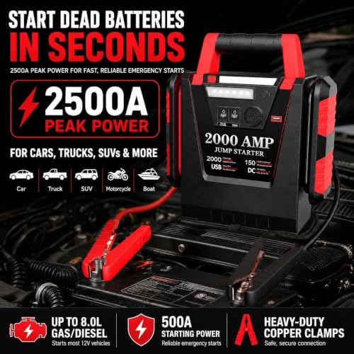 Jump Starter with Air Compressor