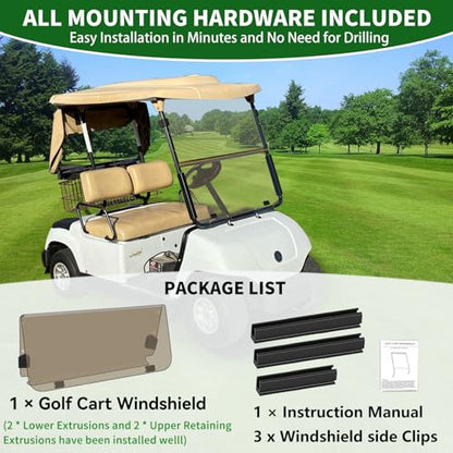Golf Cart Foldable Windshield 3