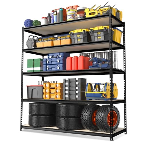 Metal Shelving with Particle Board