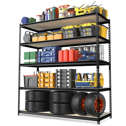 Metal Shelving with Particle Board