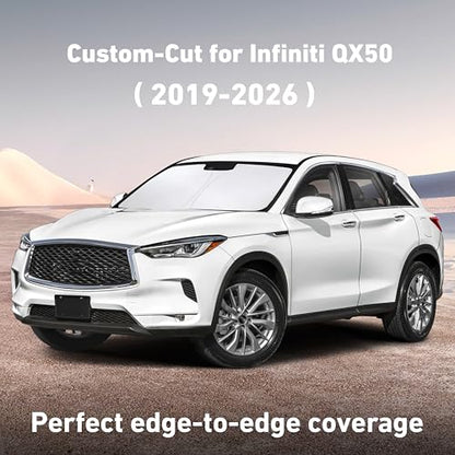 Windshield Sunshade Compatible for Infiniti QX50 2019