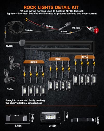 White Rock Lights Kit (12 Count)