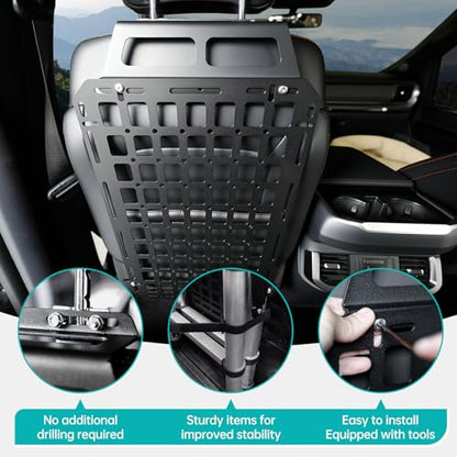 Tactical Seat Back Molle Panel Compatible with 2015