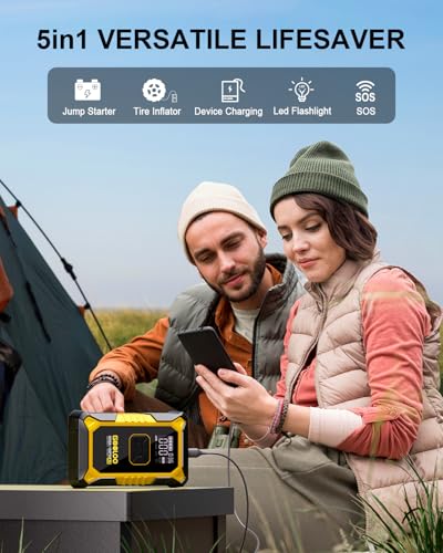 A3 12V 3000A Portable Jump Starter with Air Compressor