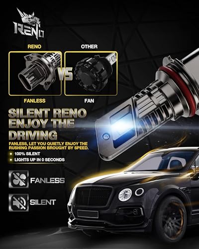 9007 Bulb HB5 Fog Bulb 800% Brighter High Speed Fan 6500K (2 Count)