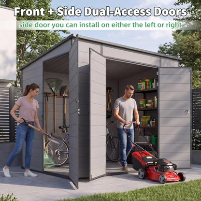 6'x8' Outdoor Resin Storage Shed