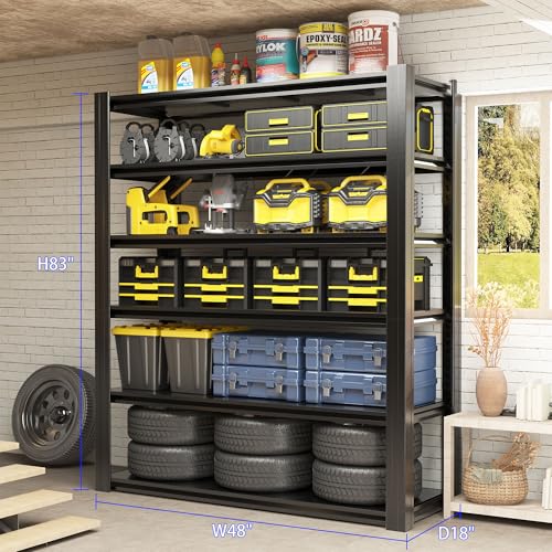 Metal Storage Shelving (5 Count)