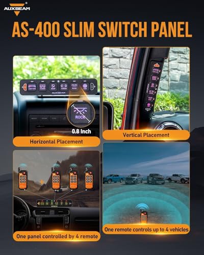 AS 600 Slim 6 Gang Switch Panel with Bluetooth APP &Wireless Remote