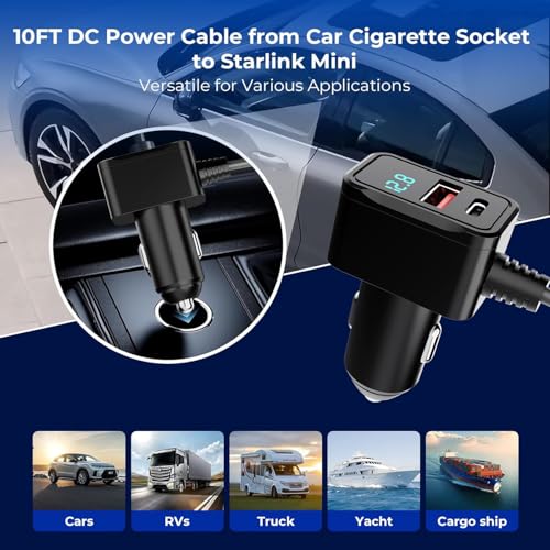 3 in 1 Starlink Mini Cable 10FT