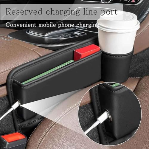 2 Pcs Car Seat Gap Filler Organizer for Tesla Model S ab 2012
