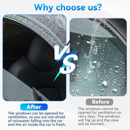 4pcs Window Visors Rain Guards for 2016