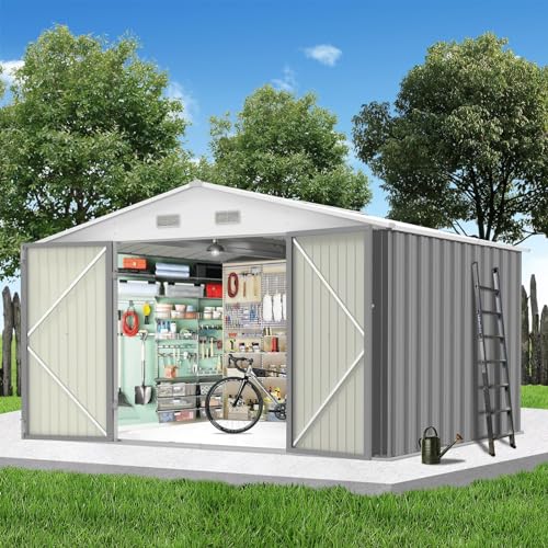 10X12FT Outdoor Metal Storage Shed