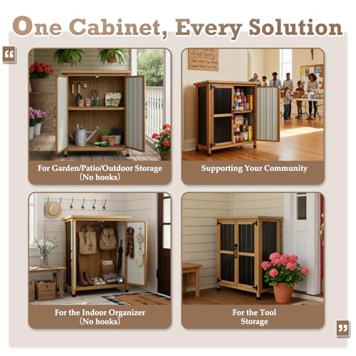 Small Outdoor Storage Cabinet for Patio