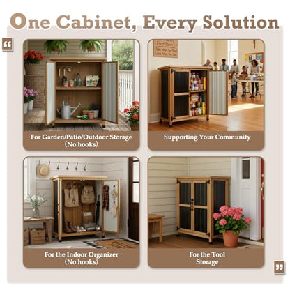 Small Outdoor Storage Cabinet for Patio