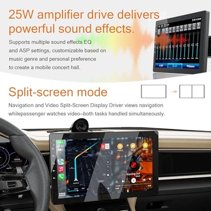 10.1 Inch Single Din 360° Rotatable Car Stereo