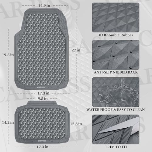 Gray Rubber Car Mats