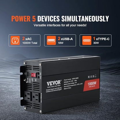 1000W Pure Sine Wave Inverter
