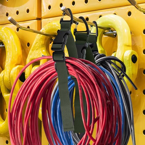 6 Pack Adjustable Extension Cord Holder Straps (6 Count)
