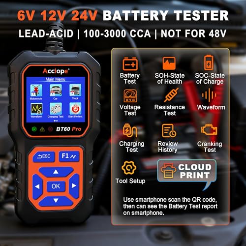 BT60 PRO Car Battery Tester 6V