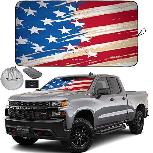 1 Piece Windshield Sun Shade USA Art Flag