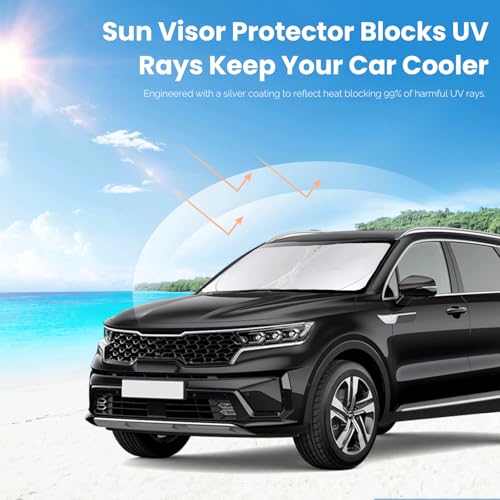 Custom Fit Sorento Windshield Sunshade for 2016