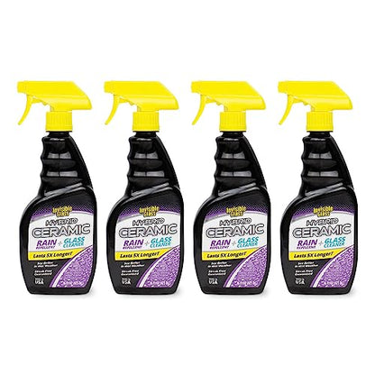 92183 4PK Hybrid Ceramic Rain Repellent and Glass Cleaner (64 Fl Oz)