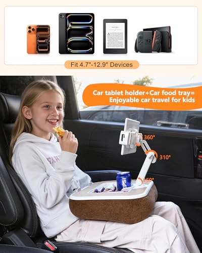 2-in-1 Laptop & Tablet Lap Desk with Cushion for Car Bed Sofa
