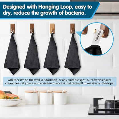 Black Microfiber Cleaning Cloth (24 Count)