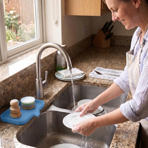 Silicone Soap Dish with Drain Spout